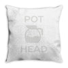 pot head coffee lover Throw Pillow