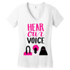Women's March Hear Our Voice Women's V-Neck T-Shirt