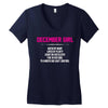 December Girl Hated By Many Women's V-Neck T-Shirt