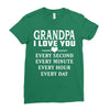 I Love You Grandpa Ladies Fitted T-Shirt