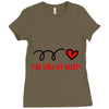 you stole my heart (2) Ladies Fitted T-Shirt