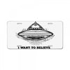i want to believe License Plate