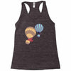 hot bear balloon Racerback Tank