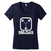 fluxkompensator  funny Women's V-Neck T-Shirt