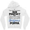 awesome poppa Zipper Hoodie