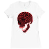 geometric skull Ladies Fitted T-Shirt