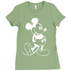 mouse screen print Ladies Fitted T-Shirt