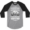 Motorcycles GodFather 3/4 Sleeve Shirt