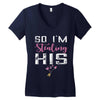 I Stole His Heart Women's V-Neck T-Shirt