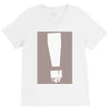 exclamation box V-Neck Tee