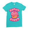 donut ghost Ladies Fitted T-Shirt