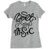 don't stop the music Ladies Fitted T-Shirt