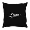 brooklyn script nyc new york city baseball jersey Throw Pillow