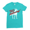 don't stop believing unicorn Ladies Fitted T-Shirt