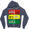 mario western Zipper Hoodie