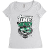 time money Women's Triblend Scoop T-shirt