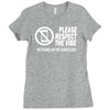 respect the vibes Ladies Fitted T-Shirt