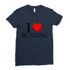 i love running Ladies Fitted T-Shirt