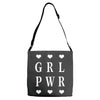 Girl Power Adjustable Strap Totes