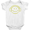 smiley dj techno,club,dance,music,rave retro Baby Onesie