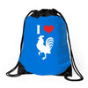 i love cock Drawstring Bags