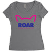 pussy roar - women's march alliance Women's Triblend Scoop T-shirt