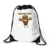 coffee yay Drawstring Bags