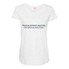 dumb people Maternity Scoop Neck T-shirt