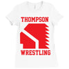 Thompson High School Wrestling (Vision Quest) Ladies Fitted T-Shirt