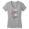 i wear grey for my aunt 1 Women's V-Neck T-Shirt