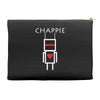 chappie robot movie logo Accessory Pouches