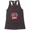frisk cop leo police wife Racerback Tank
