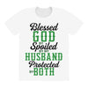 blessed god by spoiled by my husband protected by both All Over Women's T-shirt