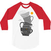 coffee addict 3/4 Sleeve Shirt