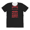 horror movies, pizza and beer All Over Women's T-shirt
