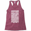 banksy prisoner barcode Racerback Tank