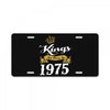 kings are born in 1975 License Plate