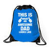 this is what an awesome dad looks like Drawstring Bags