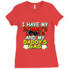 mommy's looks daddy's gas Ladies Fitted T-Shirt