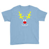 reindeer face novelty christmas Youth Tee