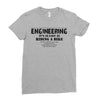 engineering it's as easy as riding a bike Ladies Fitted T-Shirt