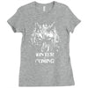 wolfs winter Ladies Fitted T-Shirt