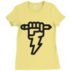 pencil lightning Ladies Fitted T-Shirt