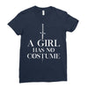 a girl has no costume Ladies Fitted T-Shirt
