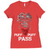 Puff Puff Pass Ladies Fitted T-Shirt
