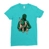 fawns meet kaiju Ladies Fitted T-Shirt