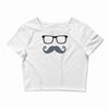 monsieur moustache Crop Top