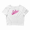 believe hand lettering printed t shirt Crop Top