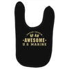 proud cousin of an awesome u.s marine Baby Bibs