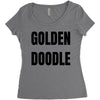 golden doodle Women's Triblend Scoop T-shirt